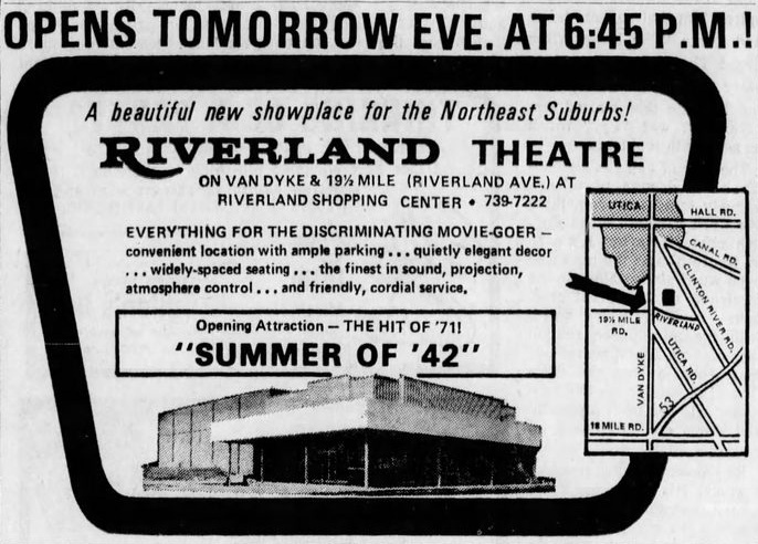 Riverland Theatre - Aug 1971 Rendering Of Theater (newer photo)